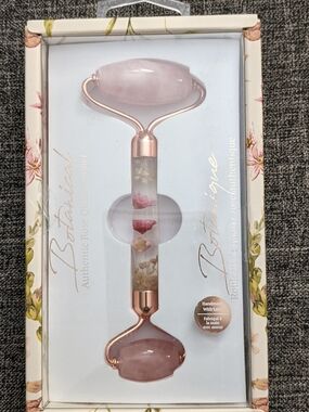 Rose Quartz Facial Roller - Pink Gemstone Skin Tool